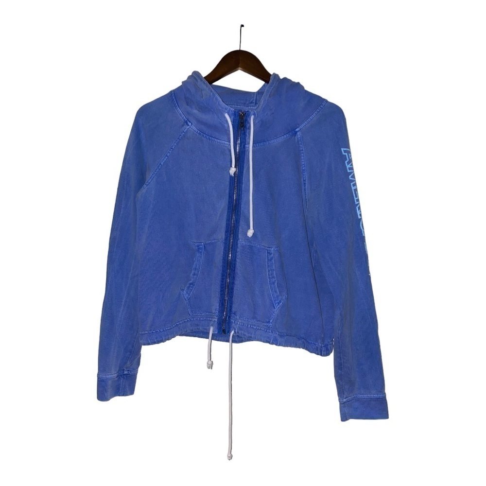 American Eagle Outfitters Full‎ Zip  Hoodie Jacket Drawstring Hem Women L Casual